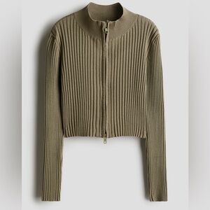 Green Zipper Sweater